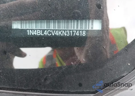 2019 Nissan Altima 2.5 Sr z USA, uszkodzony, nr VIN 1N4BL4CV4KN317418